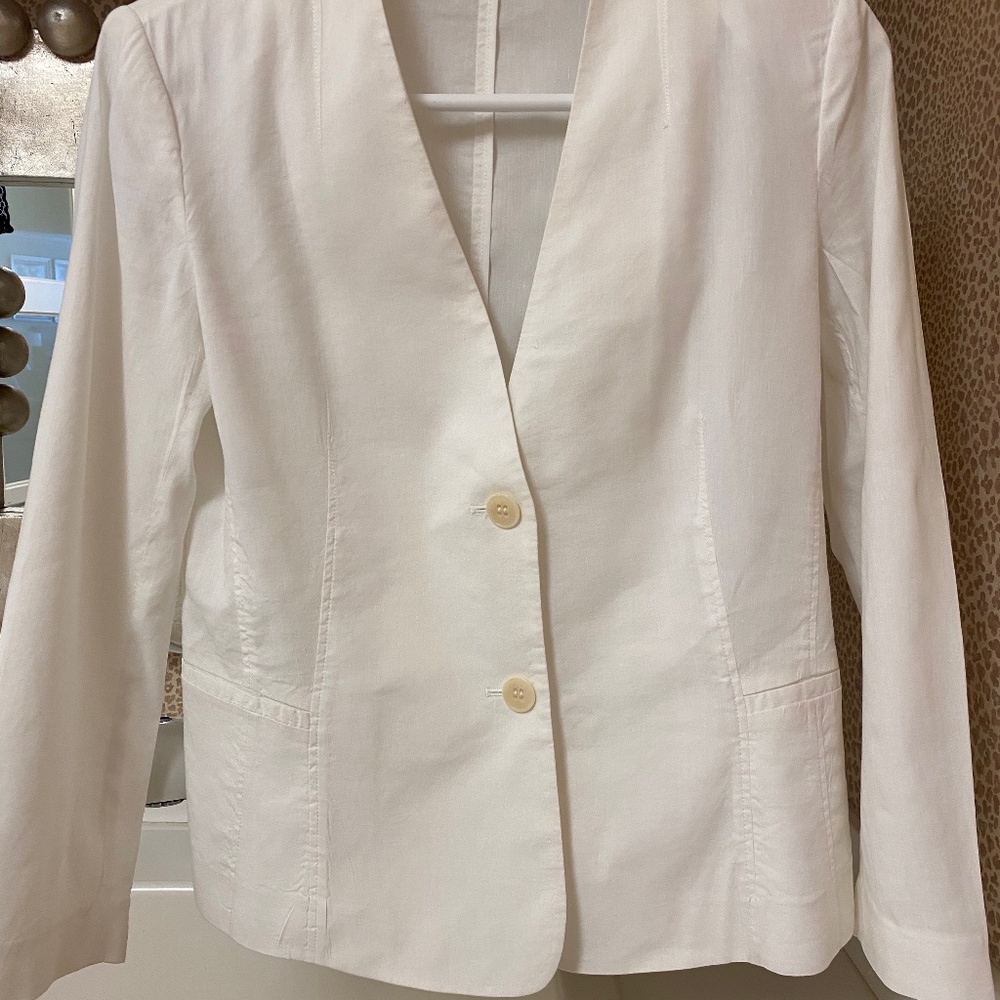 Theory White Blazer
